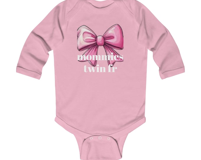 Charming Long Sleeve Bodysuit for Infants, Cute Baby Shower Gift, Toddler Fashion, Adorable Infant Apparel, Birthday Outfit