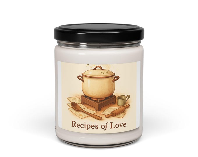 Cozy Kitchen Pot Illustration Candle | Soy Candle 9oz