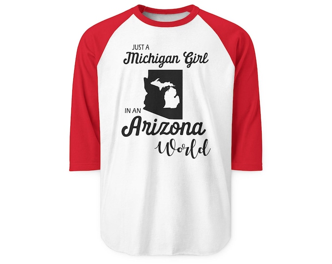 Vintage Camper Illustration Raglan Shirt | Retro Travel Camper Tee