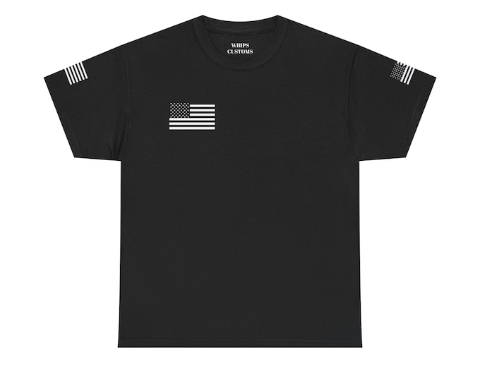 Eagle Skull Patch MAGA T-Shirt | Flag Sleeve Graphic Tee