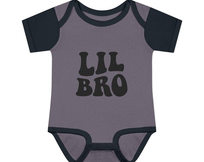 Cute Infant Baby Bodysuit - Lil Bro | Perfect Gift for Newborns, Baby Showers, Birthdays, Toddler Outfits, Family Photos