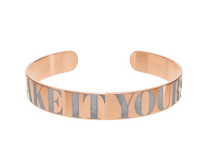 Personalized Cuff Bracelet, Custom Engraved Jewelry, Gift for Her, Birthday Favor, Inspirational Cuff, Meaningful Keepsake