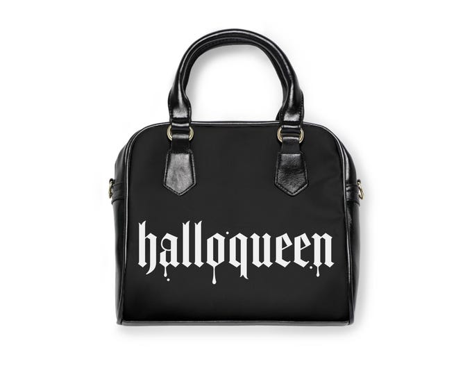 Halloween Shoulder Handbag, Spooky Purse, Ghost Bag, Fall Fashion Accessory, Halloqueen Handbag, Cutesy Halloween Tote