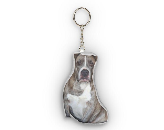 Custom Pet Photo Plush Keychain | Personalized Mini Stuffed Animal