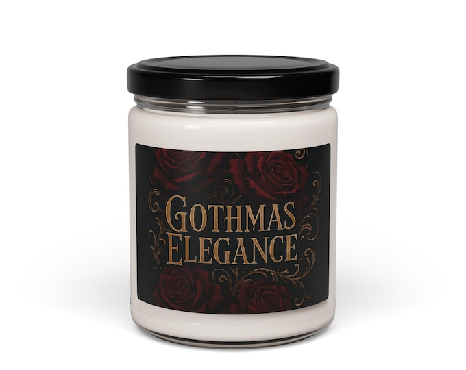 Gothmas Elegance Candle | Scented Soy Candle, 9oz