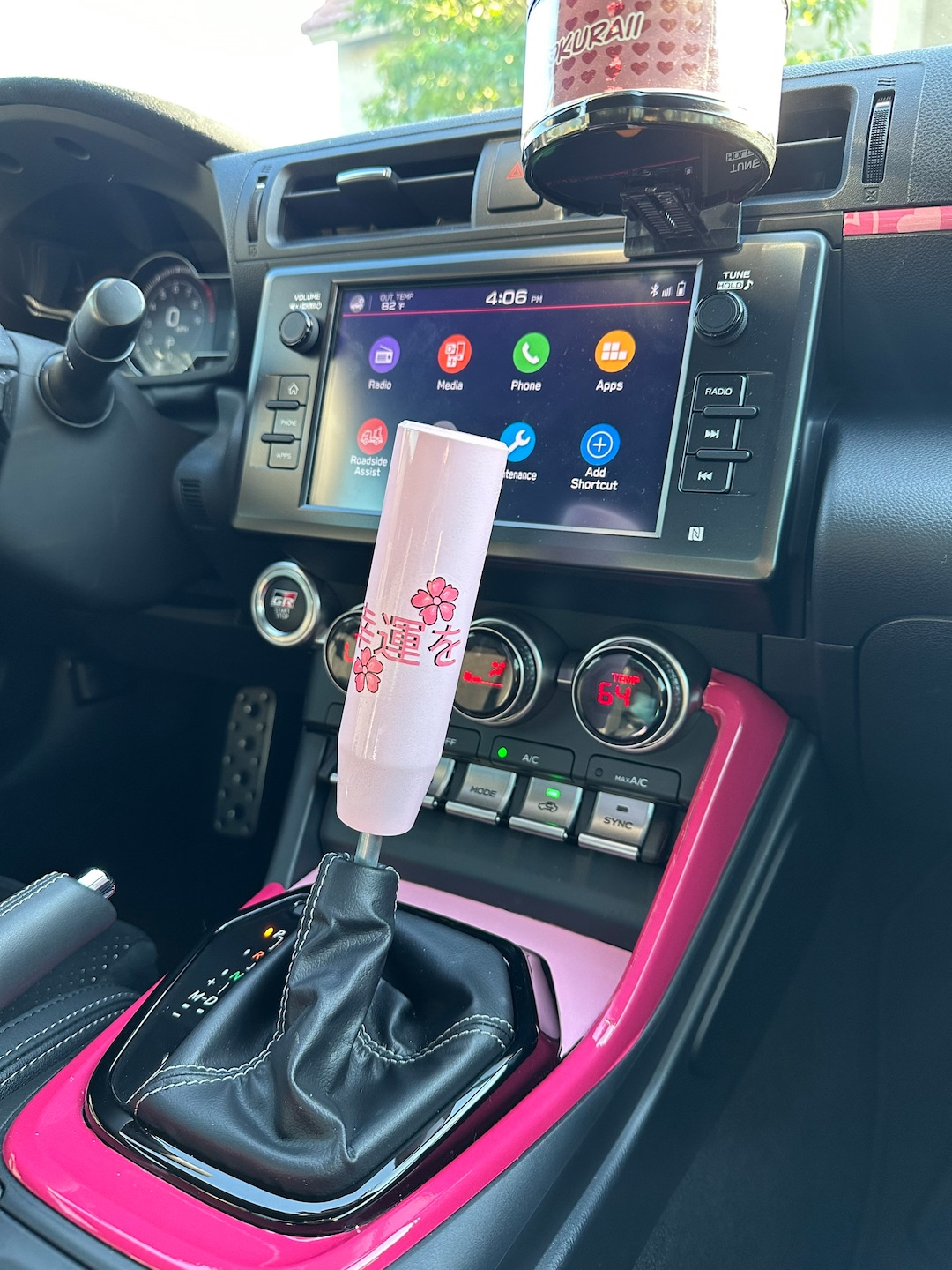 Custom Shift Knobs custom Image on Shift Knob and Colors Cherry Blossom