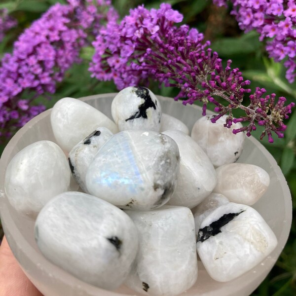 Rainbow Moonstone Crystal Tumble Stone