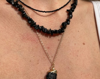 Golden Aura: The Trilogy of Black Obsidian Necklaces