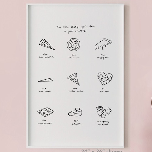 Pizza Quote Print Funny Food Quote Pizza Gift Pizza Poster - Etsy