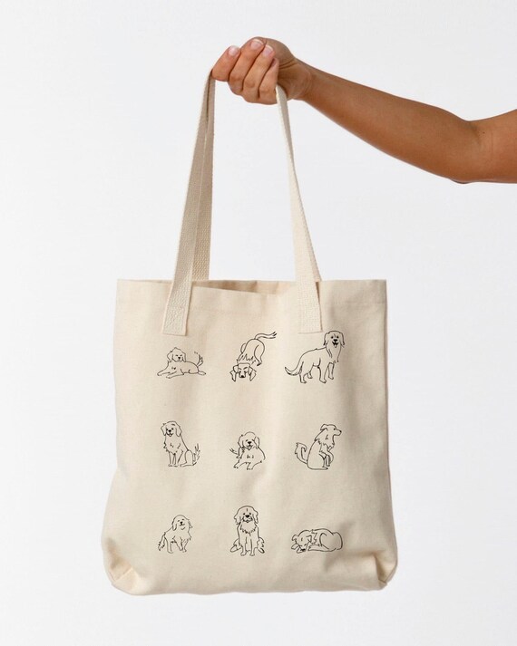 Golden Retrievers Tote Golden Retrievers Tote Bag Golden Etsy