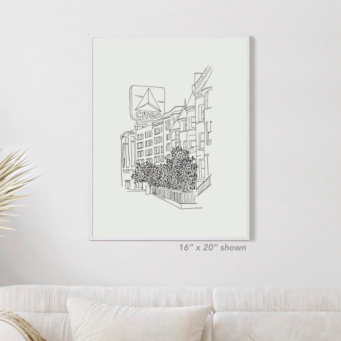 Citgo Sign Boston Art Print Boston Citgo Sign Poster Print - Etsy