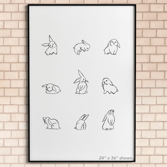 Abstract Bunny Clip Art