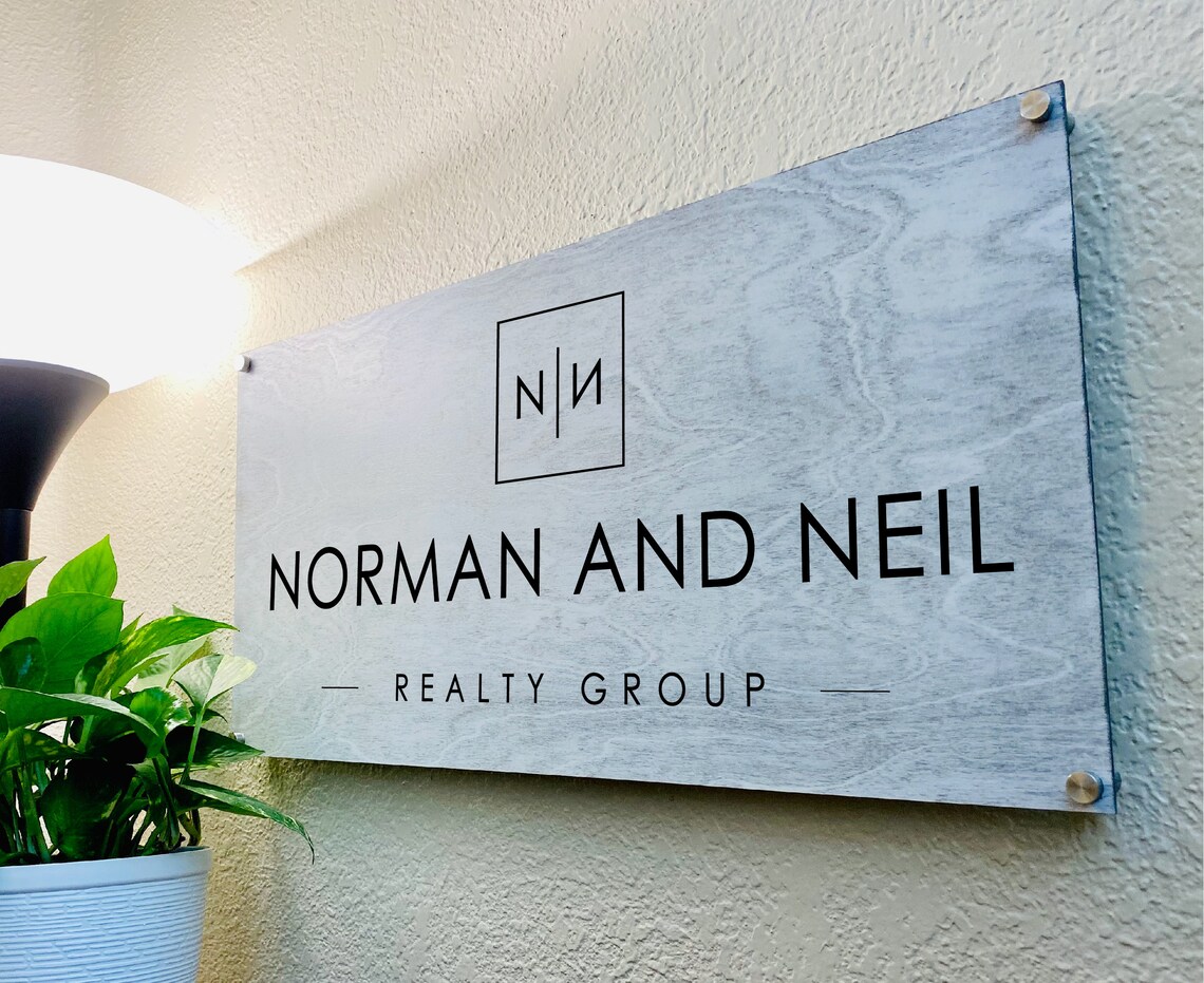 Custom Business Sign Wood Business Sign Home Decor Etsy