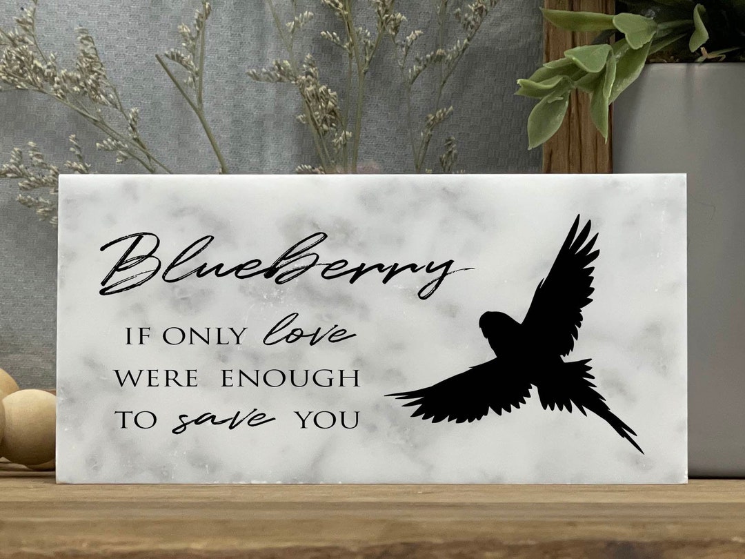 Memorial Bird Rip Custom Bird Memorial - 3x6 and 4x8 - Pet Bird - Memorial Gift ...