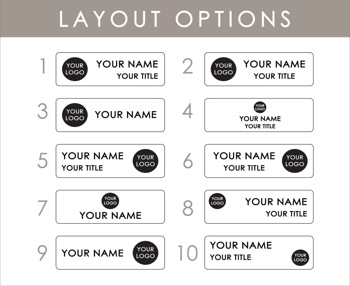 Design Your Own NAME & Personalized MAGNETIC Backing TAGS for Work ...