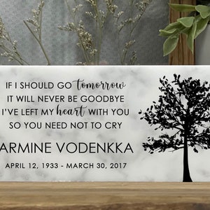Custom Memorial Stone - Marble - Sister - Daughter - Friend - Grieving - Mourning - Sympathy - Personalized -