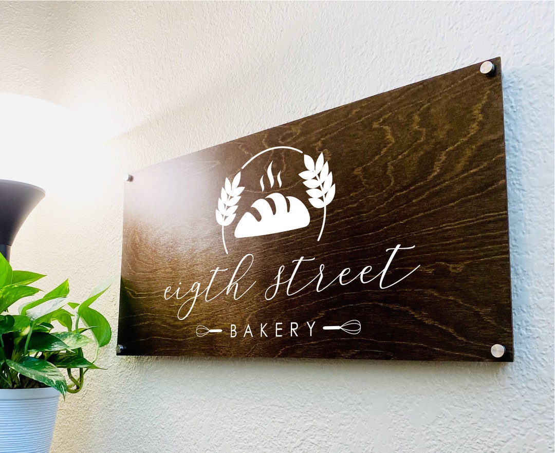 Custom Business Sign Wood Business Sign Home Decor Etsy