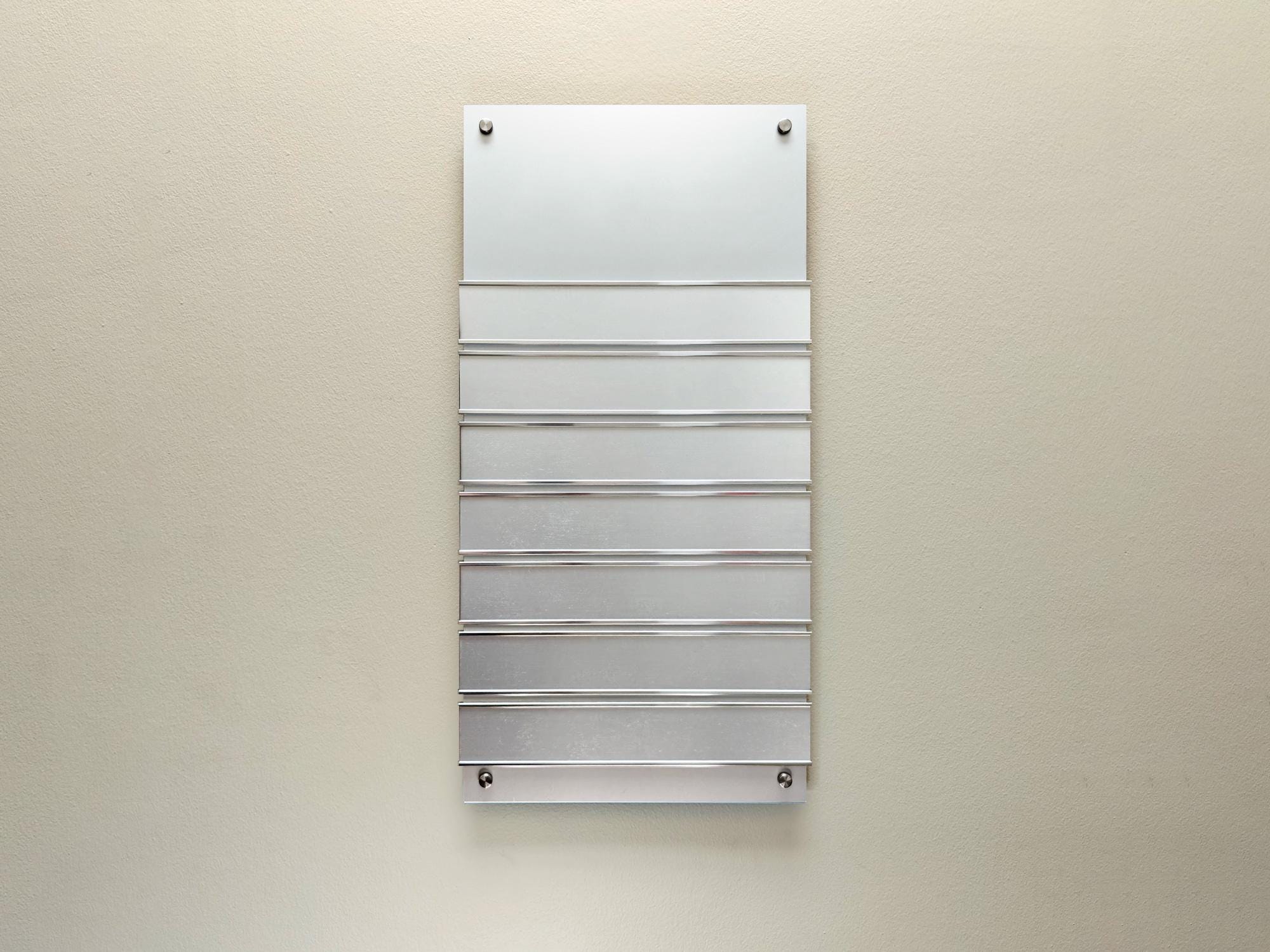 Personalize Removable Directory Sign - Silver Metal Directory Sign - 12 ...