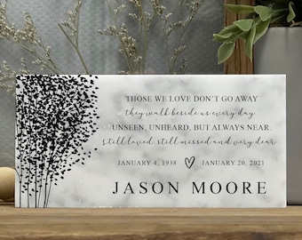 Custom Memorial Stone - Marble - Sister - Daughter - Friend - Grieving - Mourning - Sympathy - Custom -