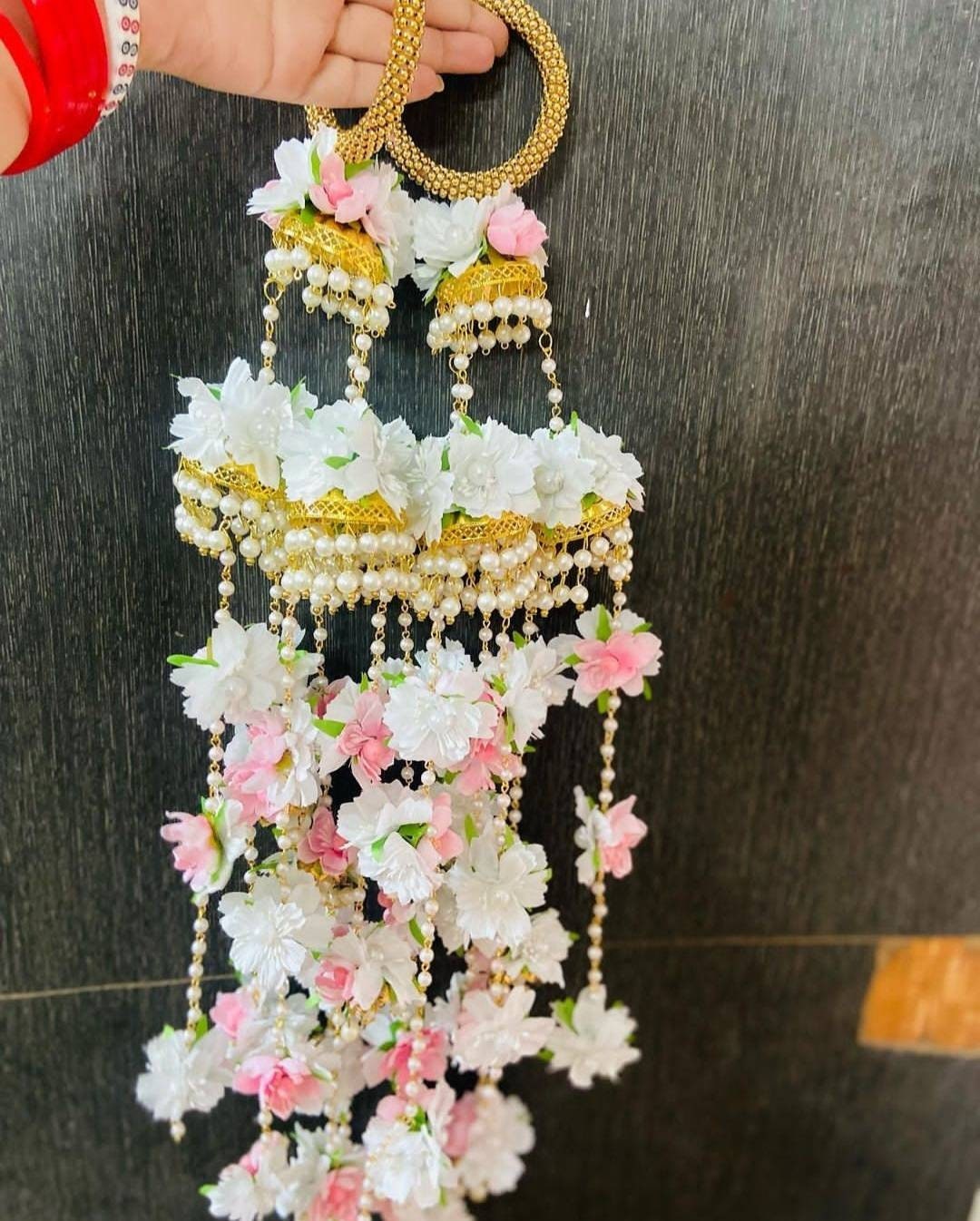 Handcrafted Heavy Bridal Kaleere Kalire Pair Flower Kalire Etsy