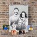 Merged custom art, merged portrait, combine photos, custom memorial gifts, add loved ones to photo, gift for grandma and mom