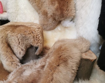 S - XXL eco MERINO premium peaux de mouton en peau d'agneau beige nouvelle maison d'été idéale en plein air animaux de compagnie chiens chats équilibrage de la température