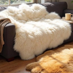 XXXXL RIESENFELLE!! 180*110CM Schaffelle in verschiedenen Farben. Große Schaffelle, Tolles Geschenk für Weihnachten