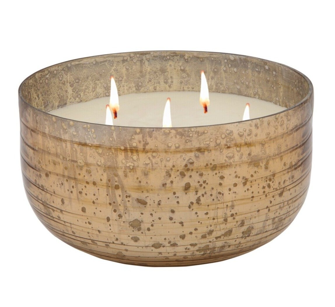 Oversized 6 Wick Candle Gold Etsy