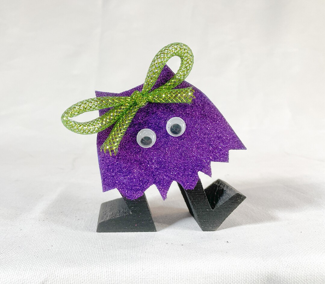 Purple Monster Cutout, Halloween Decor, Spooky Decor - Etsy
