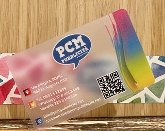 Transparent, translucent Business Cards