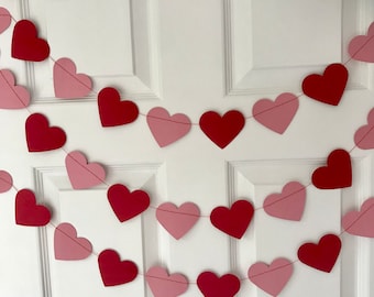 Heart Garland/Banner/Decoration/Valentines/Weddings/Anniversaries