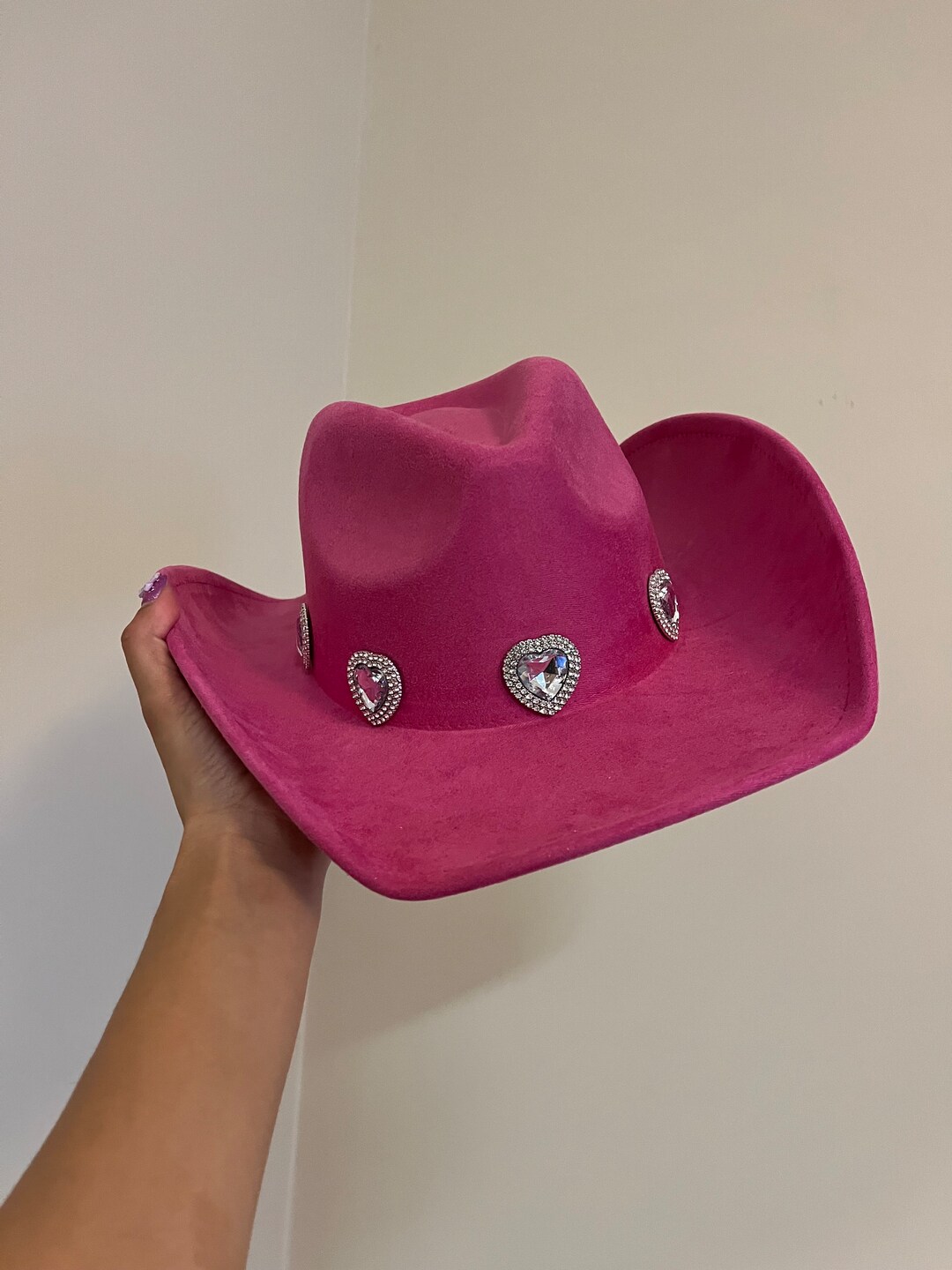 Hot pink cowboy hat etsy
