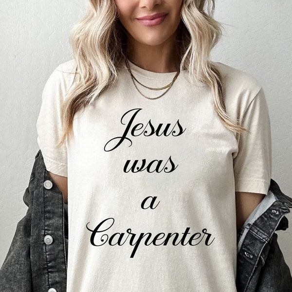 Jesus was a Carpenter, Custom Jesus Shirt, Jesus was a Swift, Funny Trendy Shirt, Coachella Shirt, Custom Trendy 90s Oversized Shirt