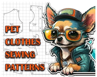 44 Dog & Cat Clothes Sewing Patterns: DIY Pet Apparel (Diagrams)