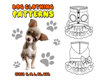 Dog Shirt Pattern for S M L XL XXL Sizes Printable PDF | Etsy