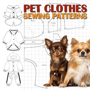 44 Dog Clothes Patterns for All Sizes Create Individual Pattern for ...