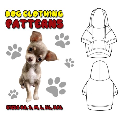 Dog Jacket Pattern for S M L XL XXL Sizes Printable PDF - Etsy