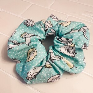 Looney Tunes Scrunchie | Character Scrunchie | Bus Bunny | Daffy Duck | Cartoon Scrunchie | Cotton | VSCO Girl