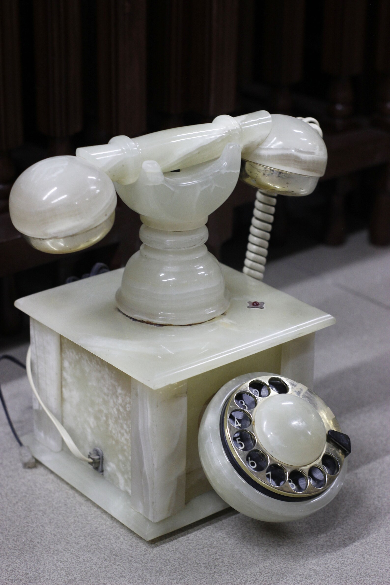 Handmade Vintage Onyx Marble Rotary Natural Stone Telephone Etsy UK