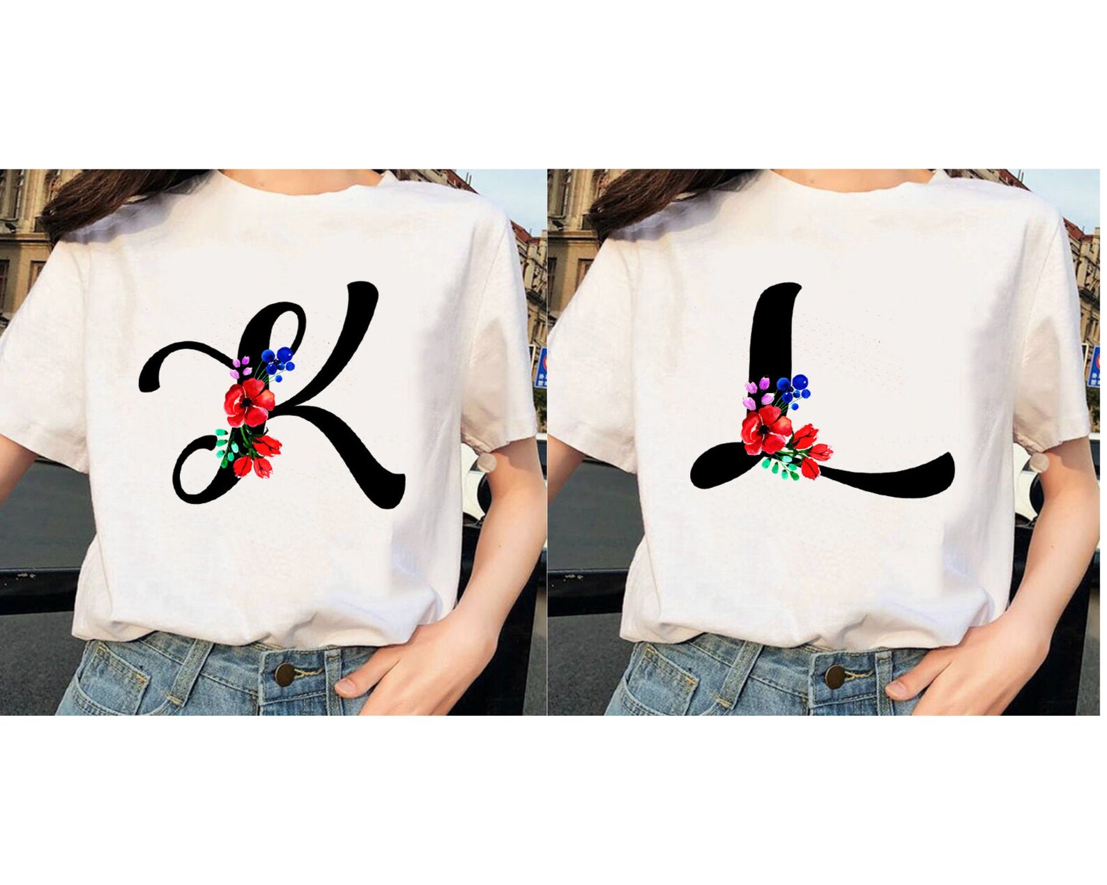 t shirt with initials