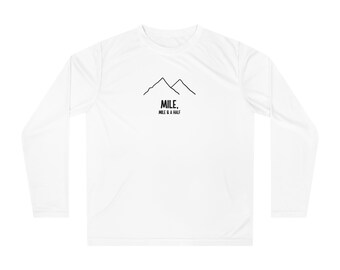 Mile, Mile & A Half Unisex vochtafvoerend wandelshirt met lange mouwen / cadeau voor wandelaar / gratis verzending in de VS