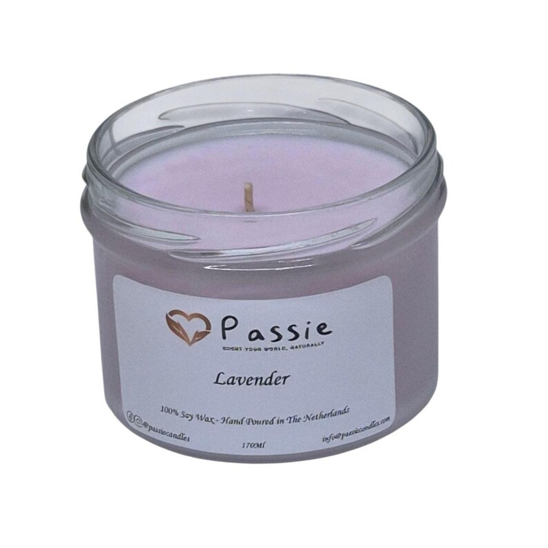 Lavender scented Soy Candle image 2