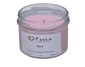 Rose Water handmade scented soy candle