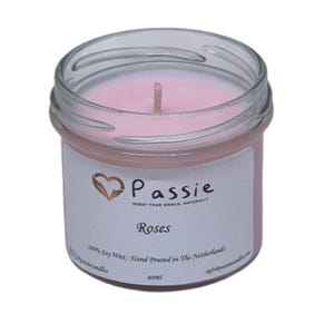 Rose Water handmade scented soy candle image 2