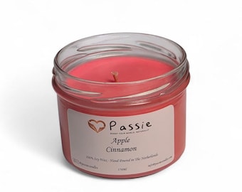 Apple & Cinnamon scented Soy Candle