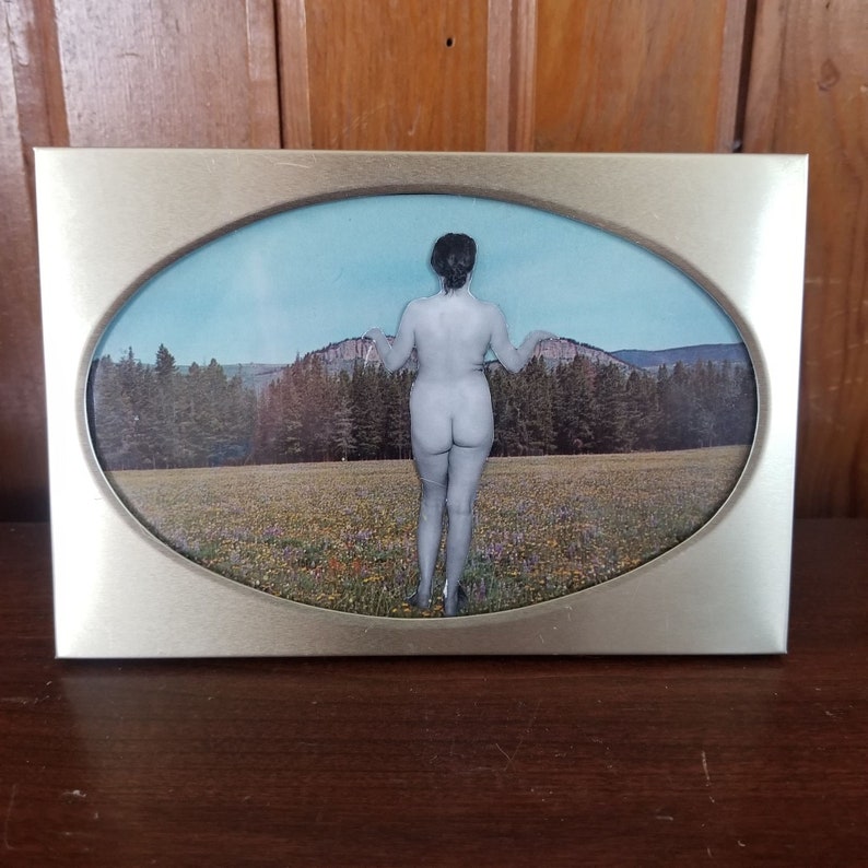 Looking Out Original Framed Collage