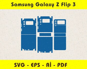 Samsung Galaxy Z Flip 3 Wrap Skin Vorlage