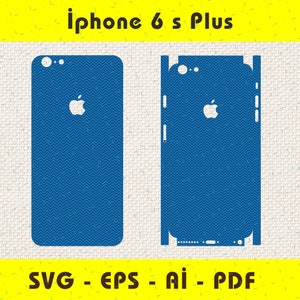 iPhone 6s Plus full wrap skin cutting template SVG, EPS, Aİ, Pdf,  silhouette, cricut Vector Cut File