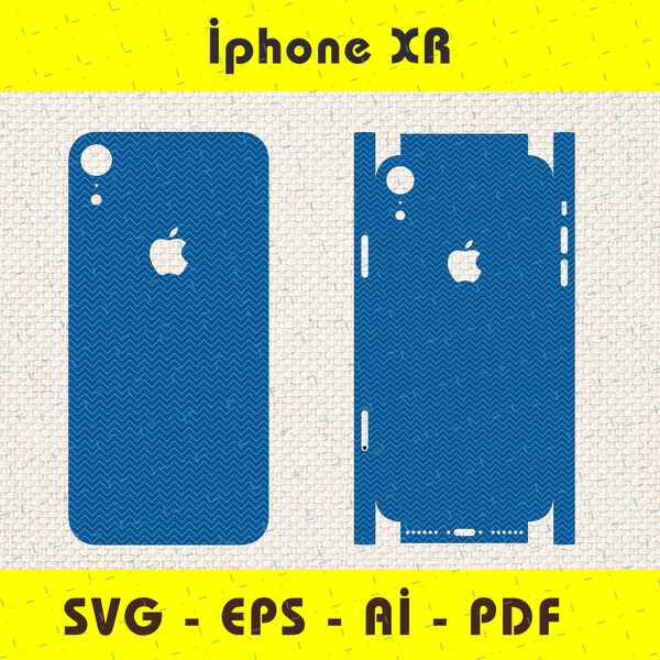 Iphone Xr Vinyl Skin Template Cricut Etsy Ireland
