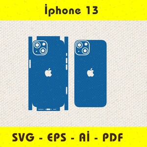 iPhone 13 full wrap skin template
